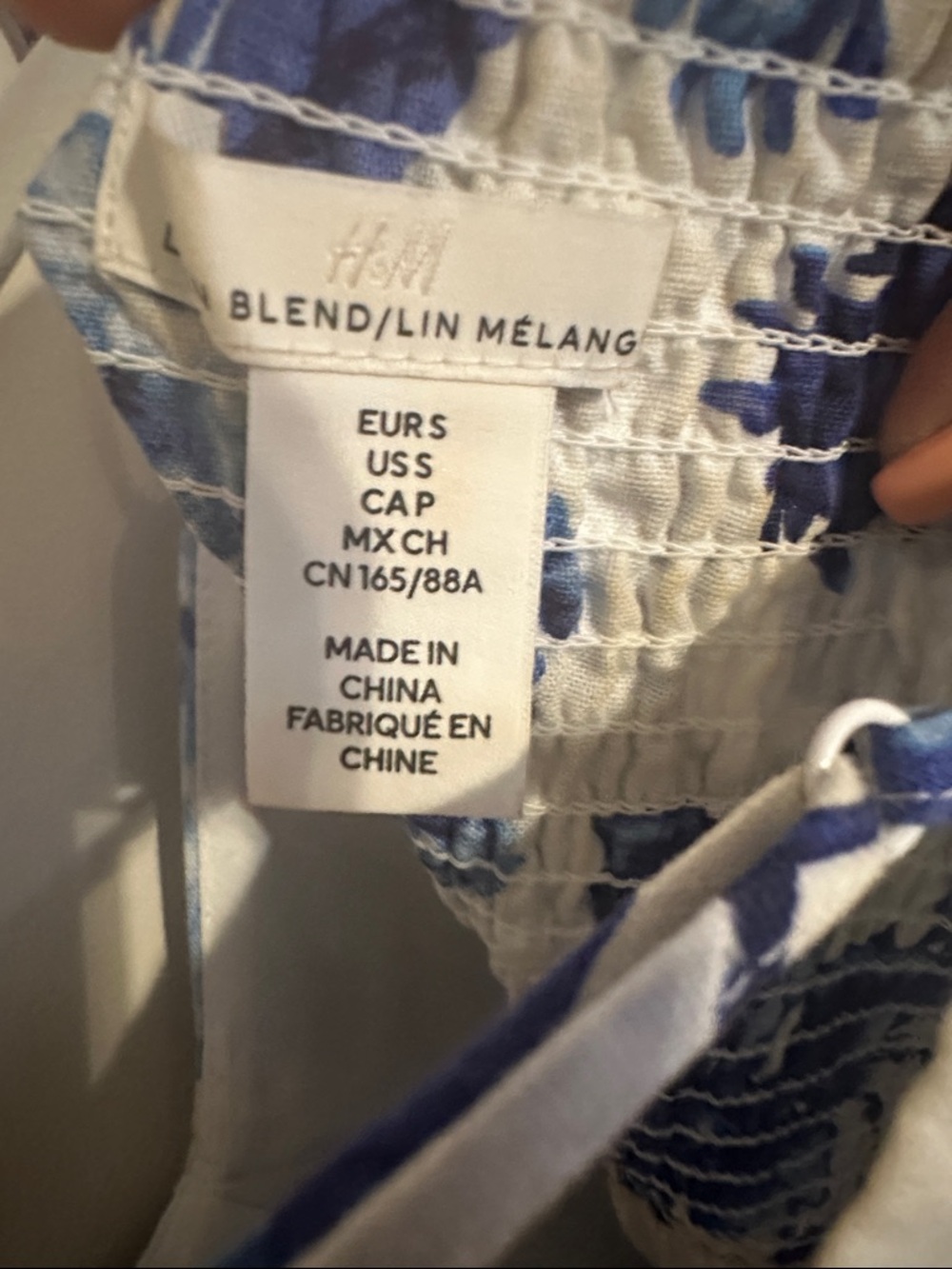 H&M Blue and White Floral Midi Dress - Picture 13 of 15